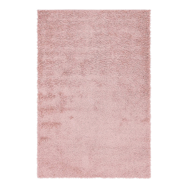Rose Pink Plain Shaggy Rug - California-Bargainia.com