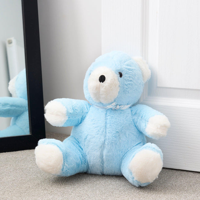 Large Blue "Ben" Teddy Bear Door Stop - 29cm-5010792441061-Bargainia.com