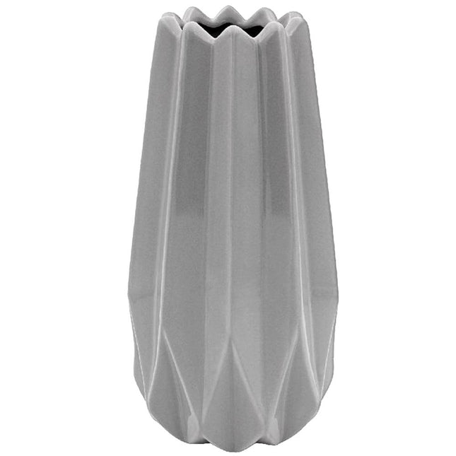 Small Ceramic Geometric Vase - 23cm-5010792478722-Bargainia.com