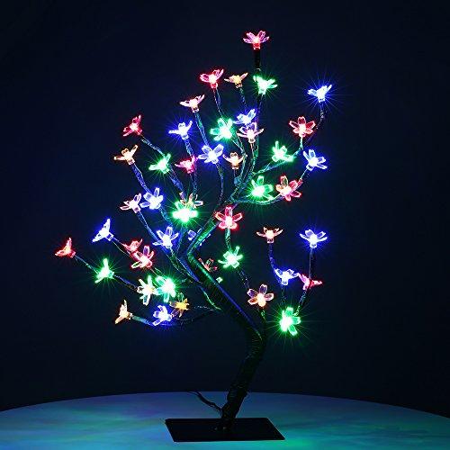 LED Bonsai Cherry Blossom Tree | Multi Coloured | bargainia.com-Bargainia.com