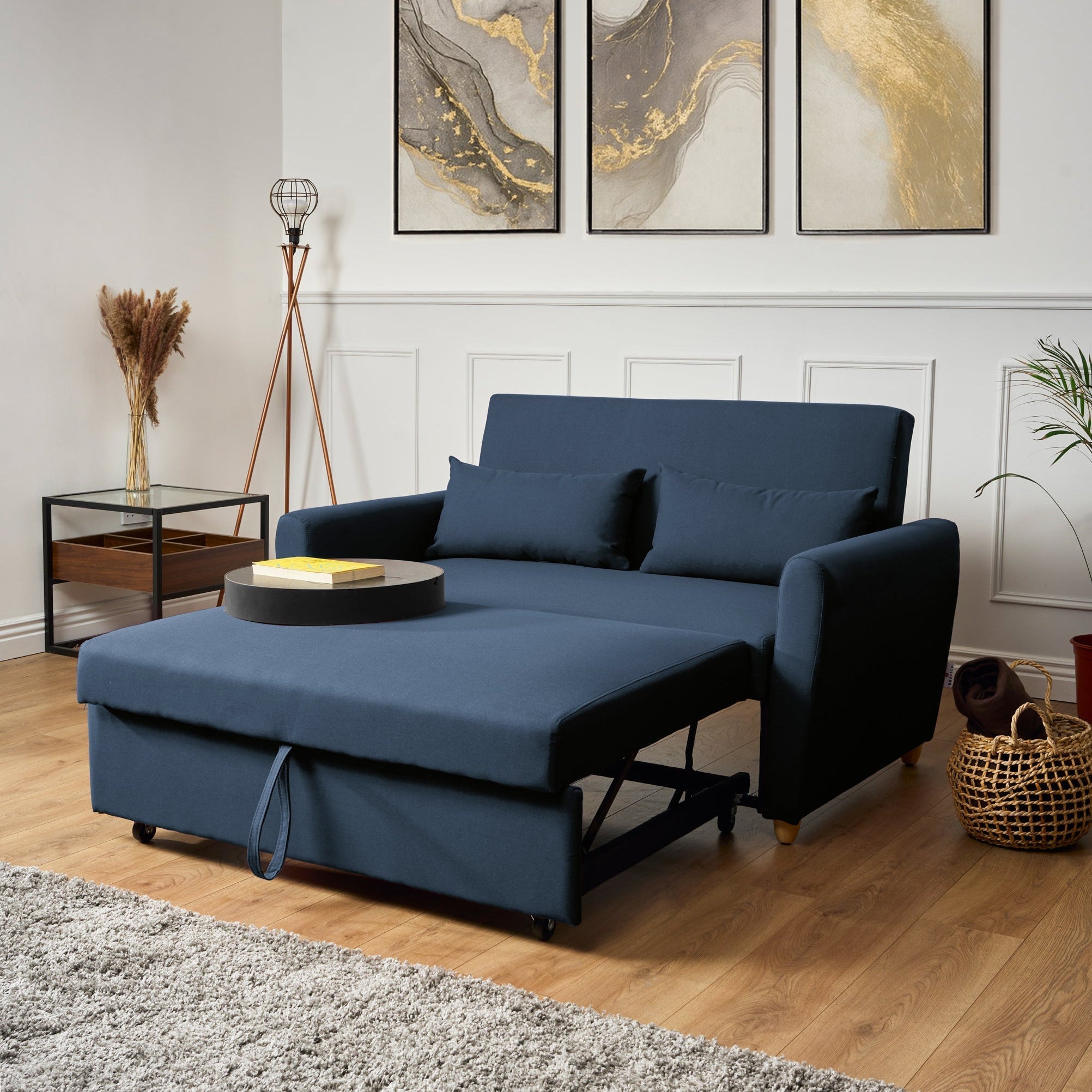 Dahlia Pull Out Fabric Sofa Beds
