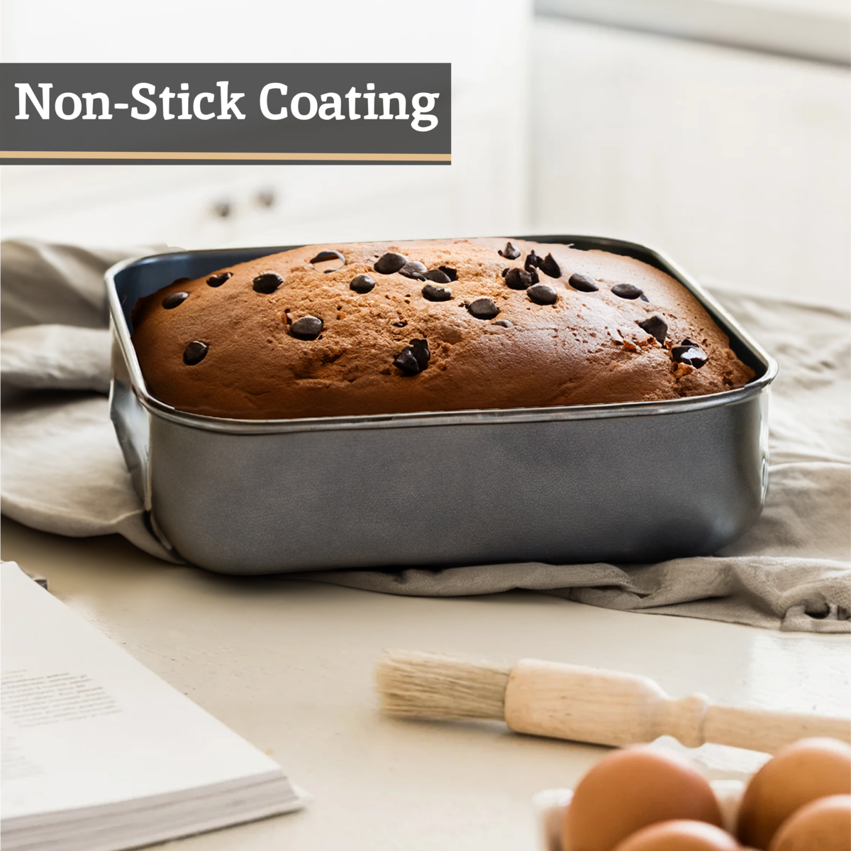 Mari Set Of 3 Spring Form Square Cake Tins