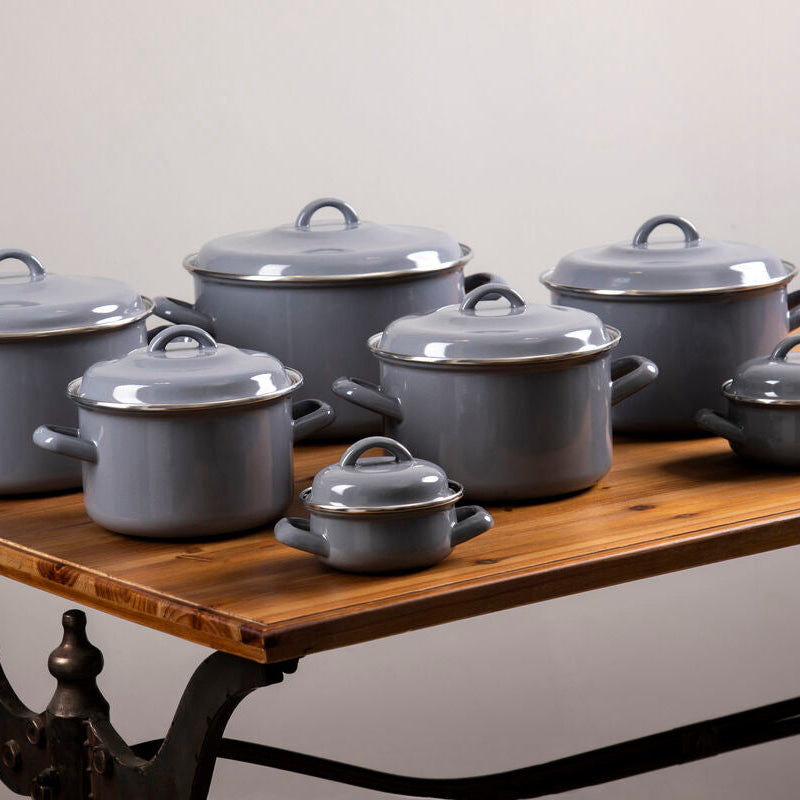 Porter Grey Enamel 16cm Casserole Dish