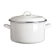 Porter White Enamel 22cm Casserole Dish