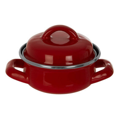 Porter Red Enamel 10cm Mini Casserole Dish