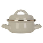 Porter White Enamel 10cm Mini Casserole Dish