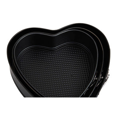 From Scratch Set Of Three Heart Shaped Spring form Cake Tins