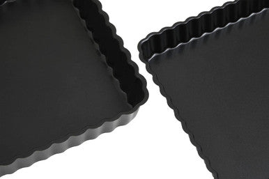 From Scratch Set Of Two Fluted Quiche Flan Tins