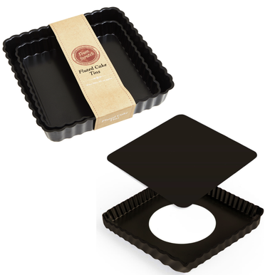 From Scratch Set Of Two Fluted Quiche Flan Tins