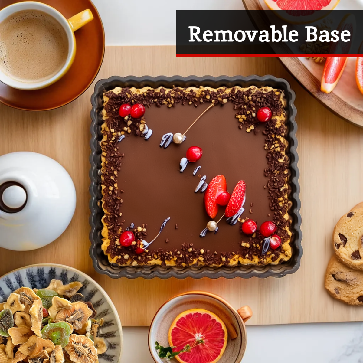 From Scratch Set Of Two Fluted Quiche Flan Tins