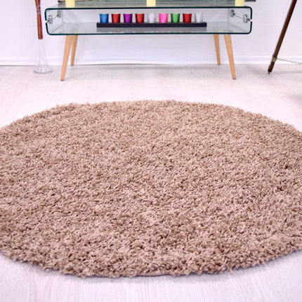 Mocha Thick Shaggy Rug - California