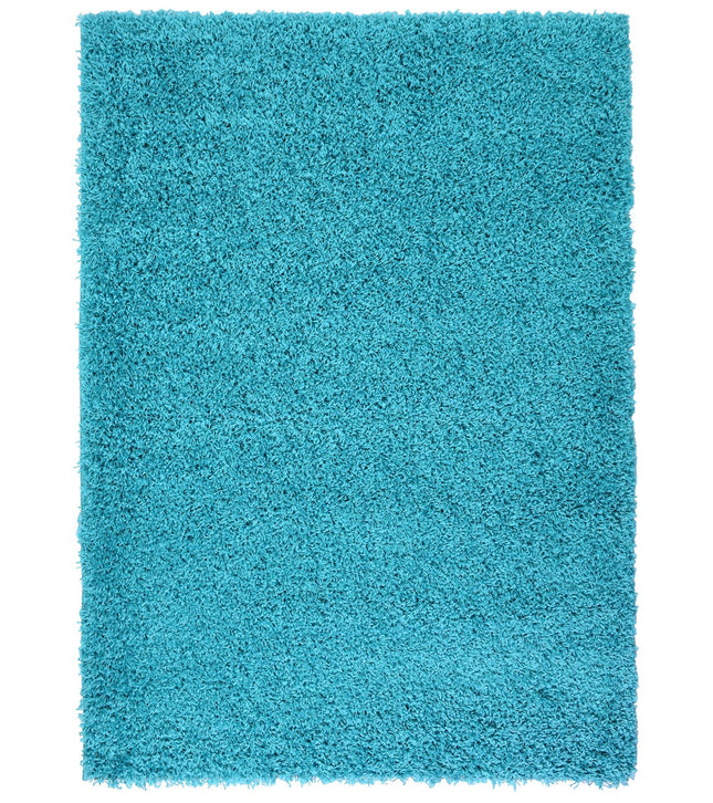 Teal Thick Shaggy Rug - California