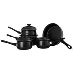 Viggo Black Non Stick 5 Piece Cookware Set