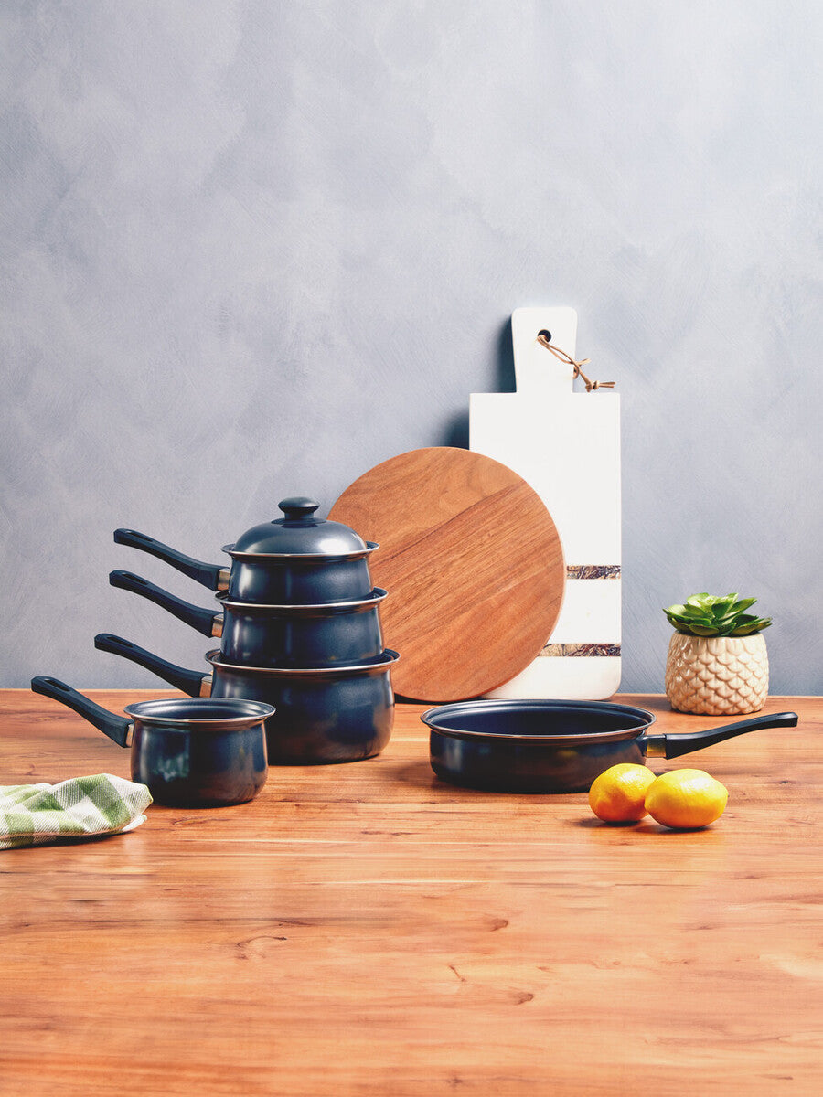 Viggo Black Non Stick 5 Piece Cookware Set