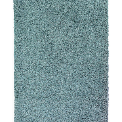 Duck Egg Blue Thick Shaggy Rug - California