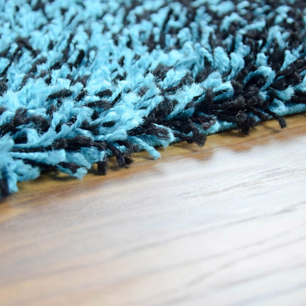 Teal Blend Shaggy Rug - California