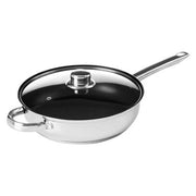 Crosse 24cm Stainless Steel Non Stick Frypan With Glass Lid