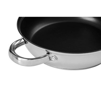 Crosse 24cm Stainless Steel Non Stick Frypan With Glass Lid