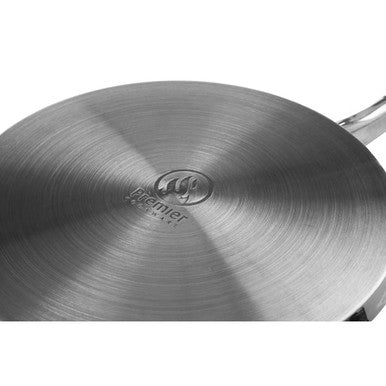 Crosse 24cm Stainless Steel Non Stick Frypan With Glass Lid