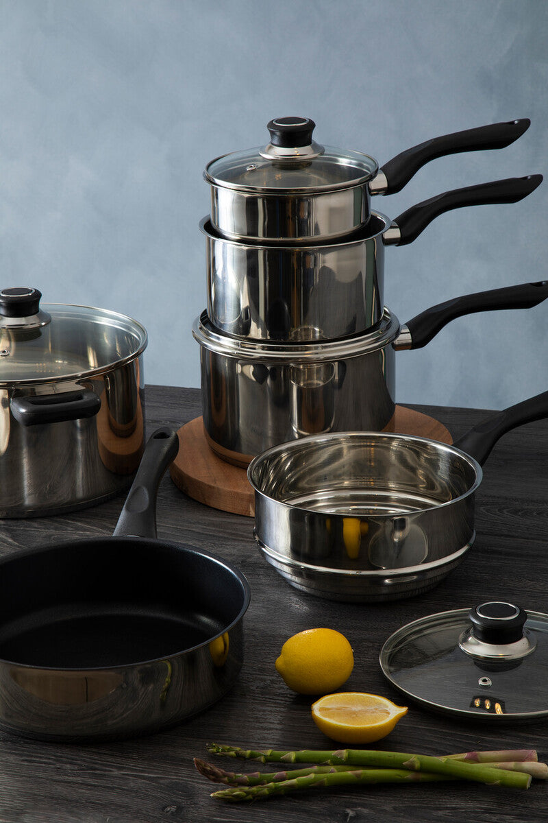Crosse 6 Piece Stainless Steel Cookware Set