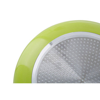 Ecocook 30cm Lime Green Frying Pan with Ceramic Coating