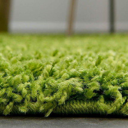 Green Thick Shaggy Rug - California