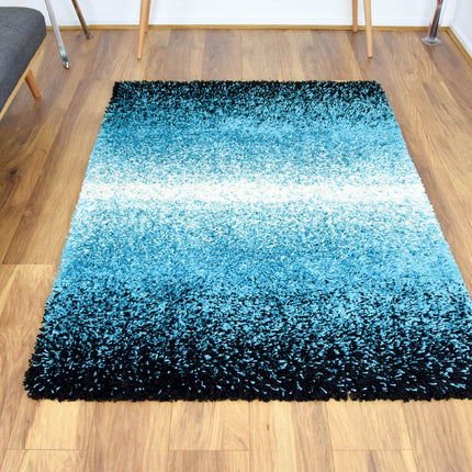 Teal Blend Shaggy Rug - California