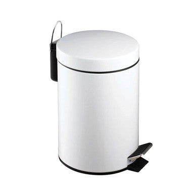 Parker White 3 Litre Pedal Bin