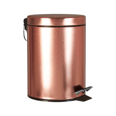 Parker Rose Gold Finish 5 Litre Pedal Bin
