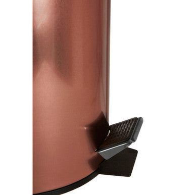 Parker Rose Gold Finish 5 Litre Pedal Bin