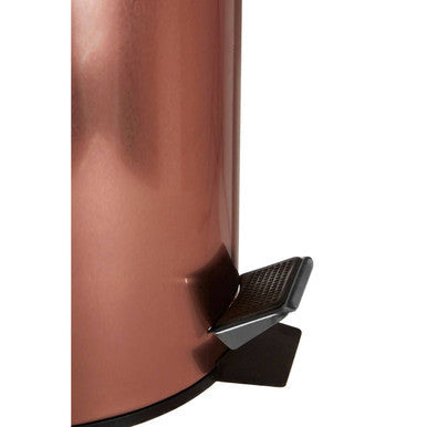 Parker Rose Gold Finish 5 Litre Pedal Bin