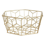 Vertex Contour Matte Gold Fruit Basket