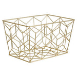 Vertex Contour Matte Gold Storage Basket