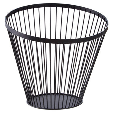 Emery Matt Black Wire Tall Basket