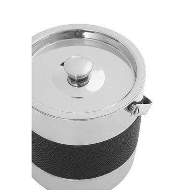 Mixology Silver Finish Ice Bucket With Tongs