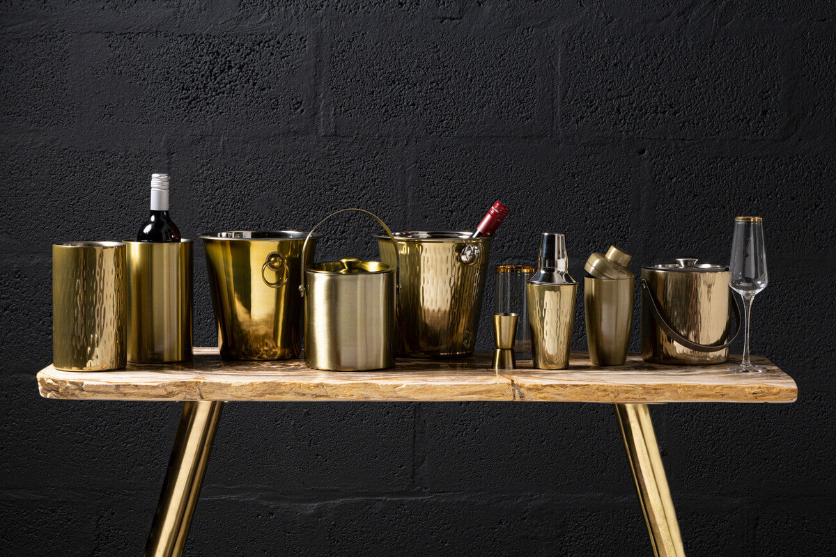 Mixology Hammered Brass Wine Cooler