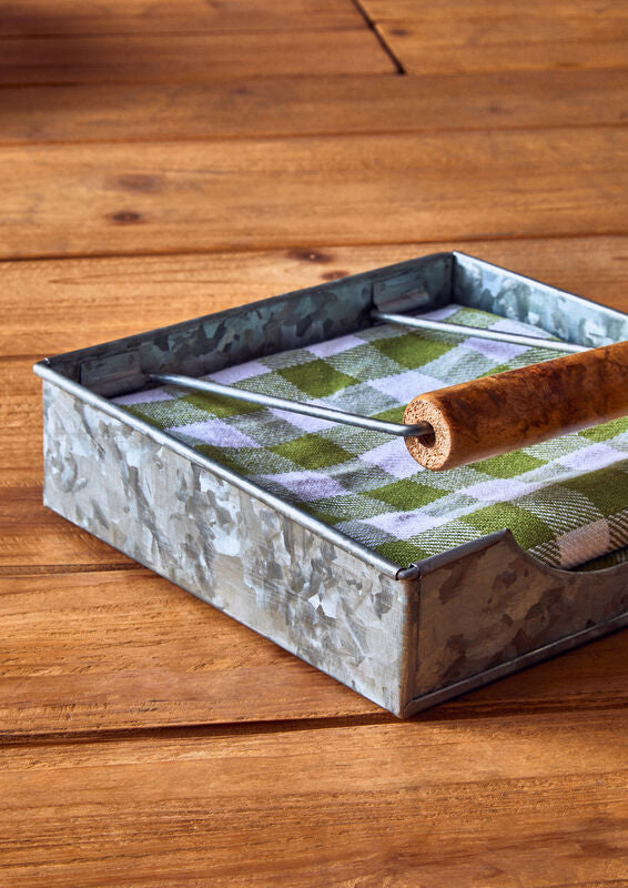 Drummond Galvanised Steel Napkin Holder