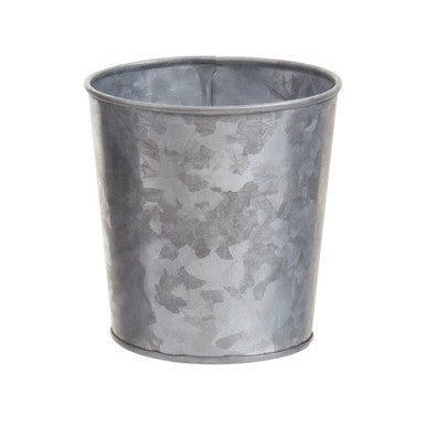 Drummond Set Of 3 Galvanised Steel Flower or Herb Pots With Tray