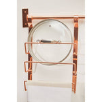 Sorello Rose Gold Hanging Pan Lid Rack