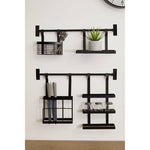 Sorello Matte Black Hanging Storage Basket