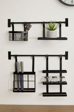 Sorello Matt Black Single Shelf Storage Rack