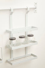 Sorello White Iron Three Level Hanging Rack