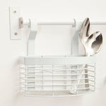 Sorello White Iron Hanging Storage Basket