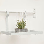 Sorello White Iron Single Shelf Storage Rack