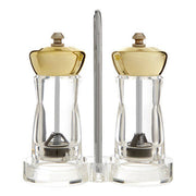 Cody Gold Salt And Pepper Mill Set On Stand