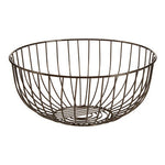 Vertex Round Black Nickel Finish Fruit Basket