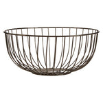 Vertex Round Black Nickel Finish Fruit Basket