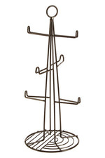 Vertex Black Nickel Finish 6 Cup Mug Tree