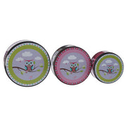 Paice Set of Three Happy Owls Storage Tins