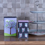 Paice Set Of 2 Happy Owls Storage Canisters